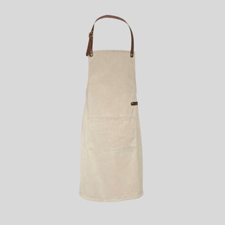 Canvas forkle Canvasforklær Crafted Leather Beige 