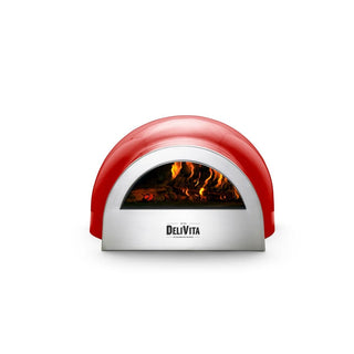 DeliVita Vedfyrt Ovn Griller & pizzaovner Delivita Chilli Red 