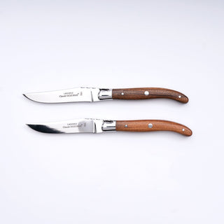 Eske med 2 Laguiole biffkniver - Rosewood Knivsett/gaveesker Forge de Laguiole 