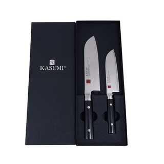 Kasumi Damask Gavesett - 2 Santoku Knivsett/gaveesker Kasumi 