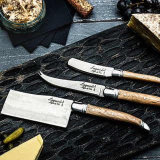 Luxury Line Cheese knives Oak Ostesett Style de Vie Authentique 