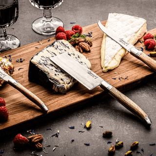 Luxury Line Cheese knives Olive Wood Ostesett Style de Vie Authentique 