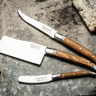 Luxury Line Cheese knives Olive Wood Ostesett Style de Vie Authentique 