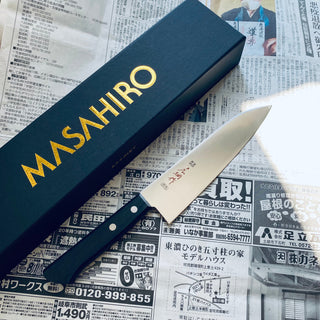 Masahiro Hirotsuna Black 18 cm kokkekniv Kokkekniv Masahiro 