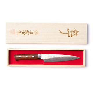 Takeshi Saji 15 cm regnbue damask Kokkekniv Takeshi Saji 