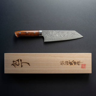 Takeshi Saji R-2 Custom Black Damascus Wild Series Bunka - 18 cm Kokkekniv Takeshi Saji 