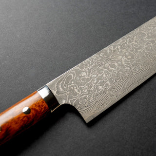 Takeshi Saji R-2 Custom Black Damascus Wild Series Nakiri - 16.5 cm Kokkekniv Takeshi Saji 